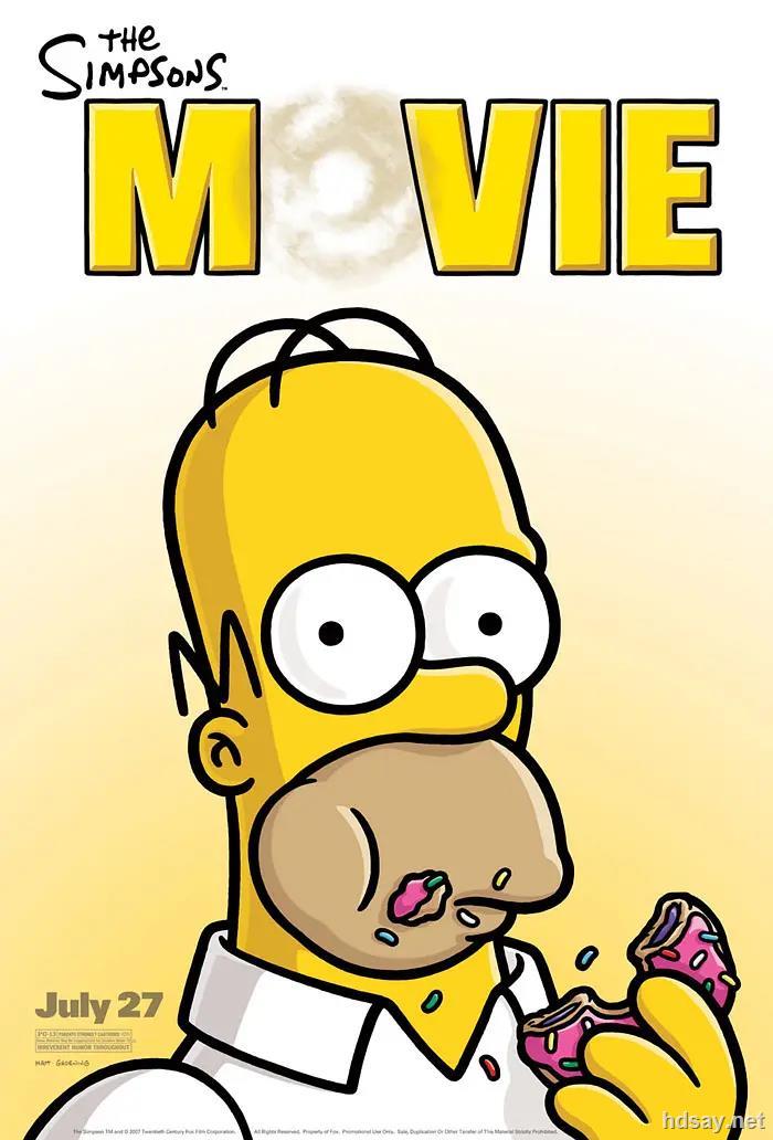 simpsons.movie.2007.bluray.720p.x264.ac3-wofei 国英台三语